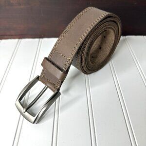 Hide and Drink Leather XL Belt 50-52 Bourbon Brown Gunmetal Buckle Handmade